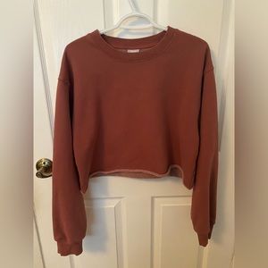 TNA Cropped Cozy Crew Neck